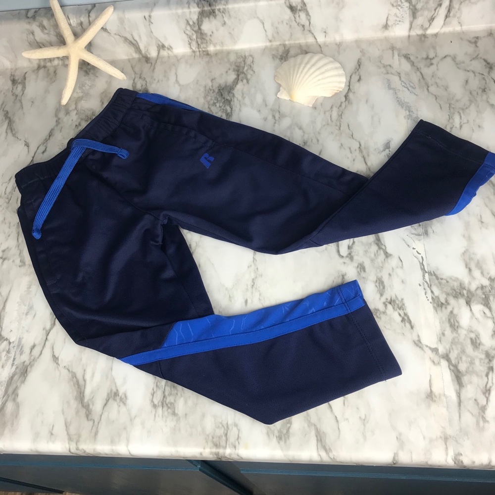 Russell Boys Athletic Pants Size 4/5 Navy Blue